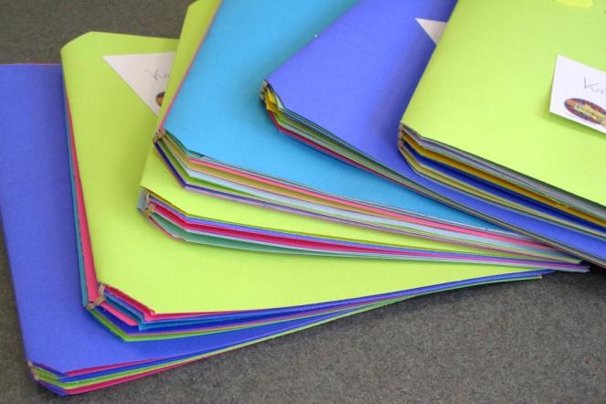 Book made with humongous rubber bands